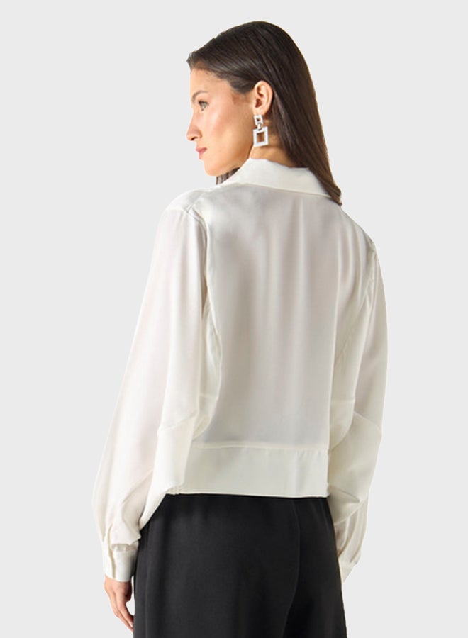 Embellished Bishop Sleeve Shirt