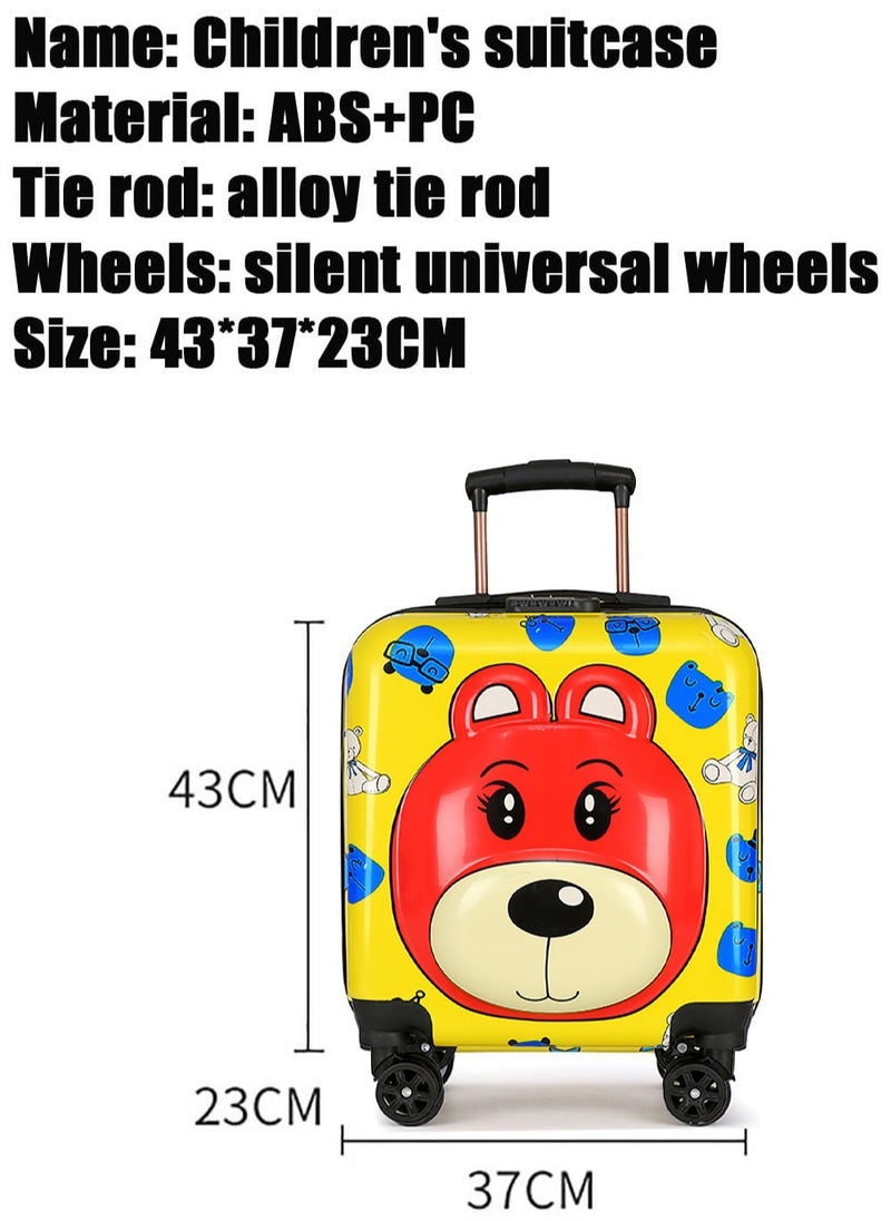 Kids Roller Duffle Bag Travel Quiet Spinner Wheel Luggage 18 Inch Travel and School Roller Case