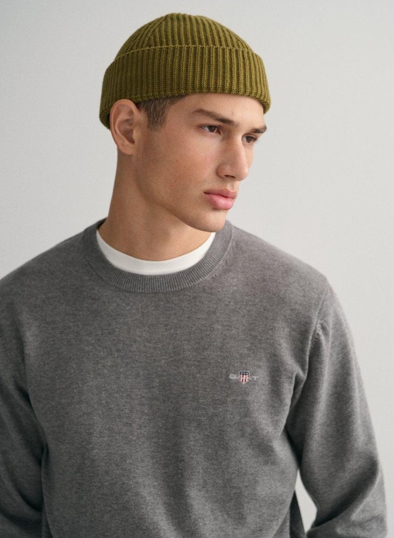 Classic Cotton Crew Neck Sweater