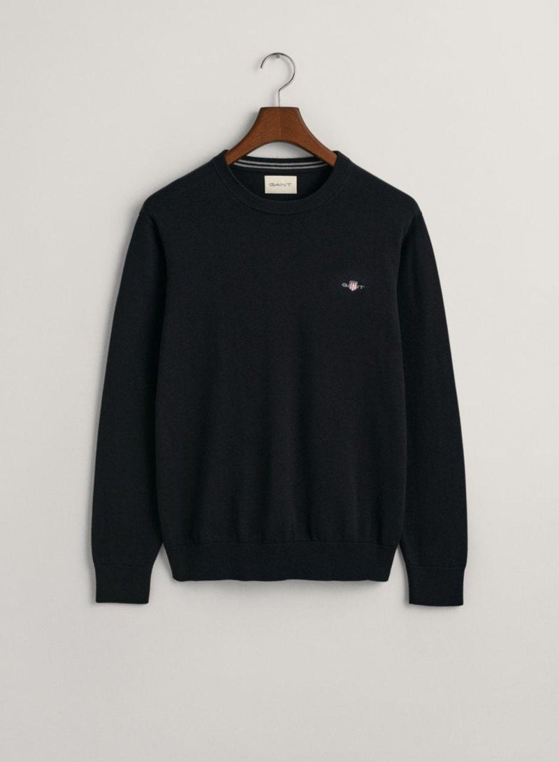 Classic Cotton Crew Neck Sweater