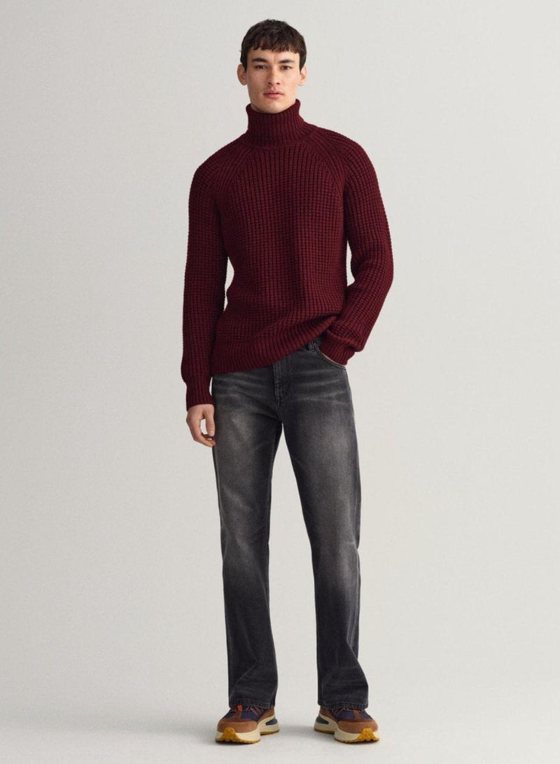 Textured Rollneck Sweater