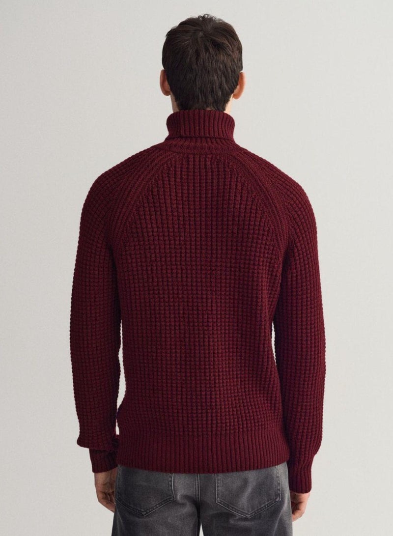 Textured Rollneck Sweater