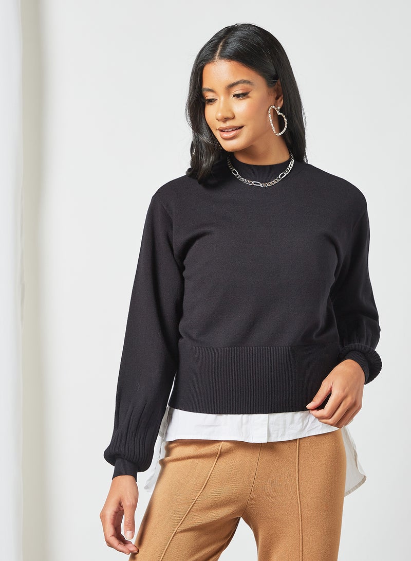 Long Sleeves Sweater Black