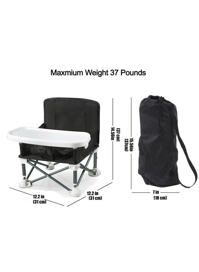 Portable Baby Seat Travel| Compact Fold with Straps for Indoor/Outdoor Use| Great for Camping, Beach, Lawn |Toddlers, Kids, Boys, Girls