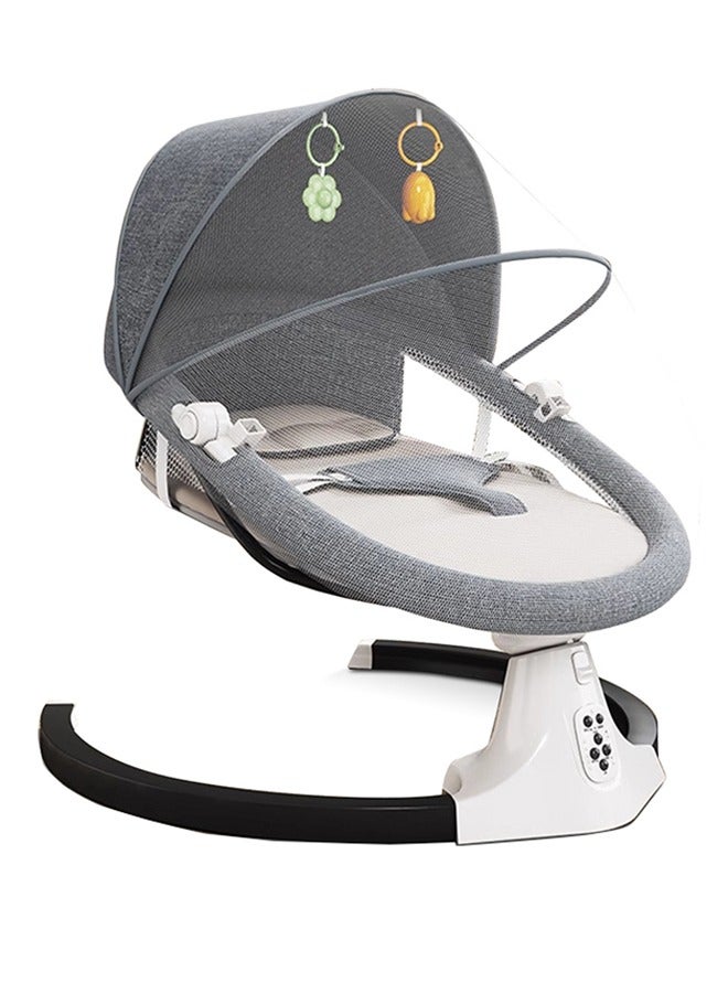 Baby Electric Rocking Chair With Smart Bluetooth, Remote Control And Mosquito Net