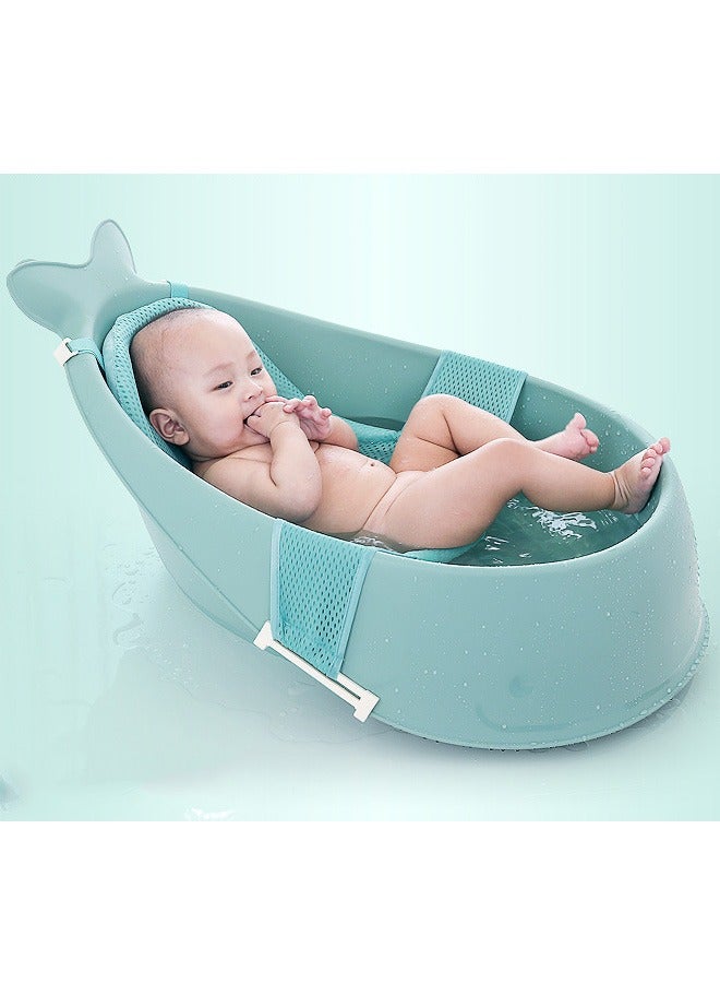 Baby Net Pocket Bathtub, Detachable Net Pocket, Can Lie Down And Bathe, Blue