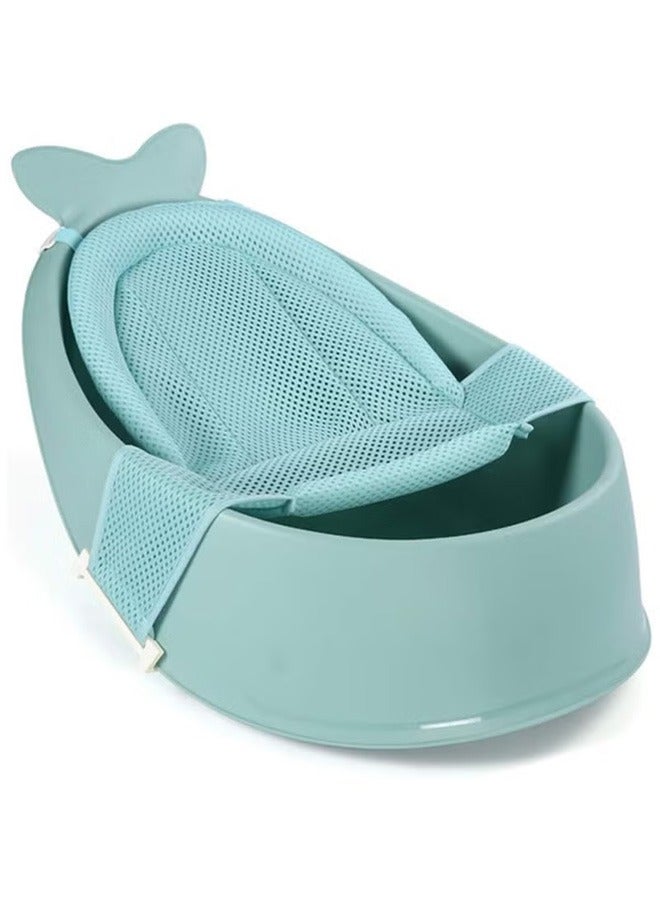 Baby Net Pocket Bathtub, Detachable Net Pocket, Can Lie Down And Bathe, Blue