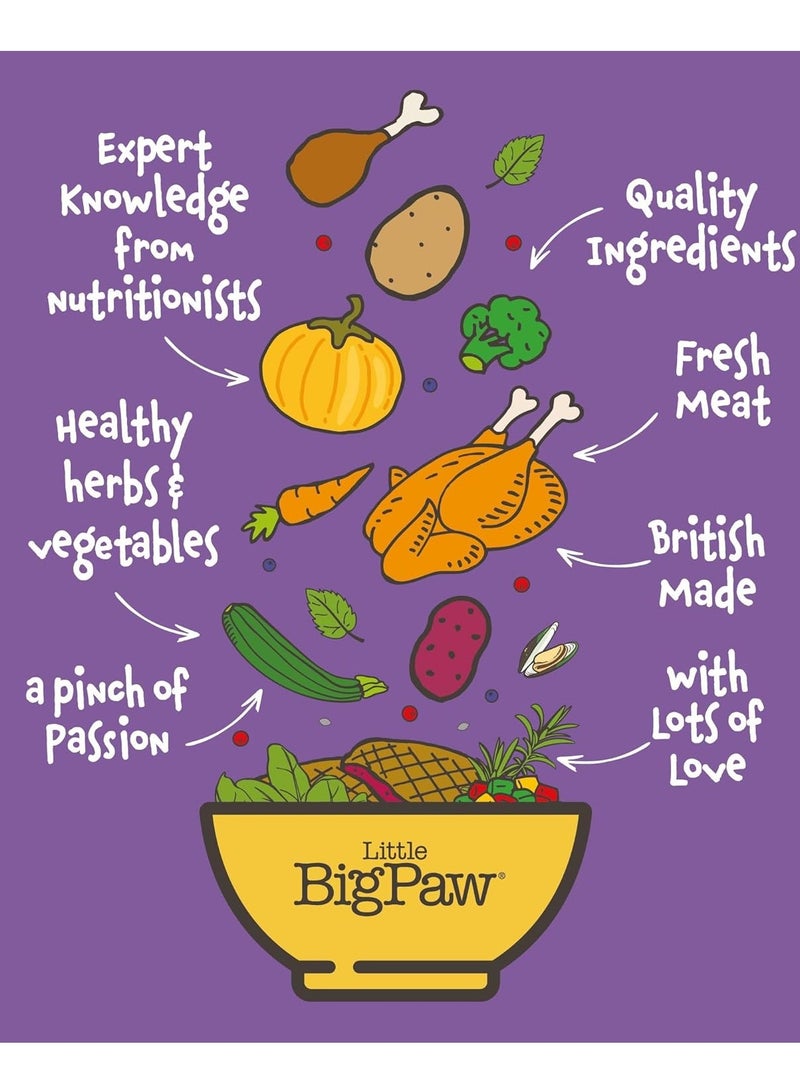 Little Big Paw Variety Pack Dog Wet Food 6x390g