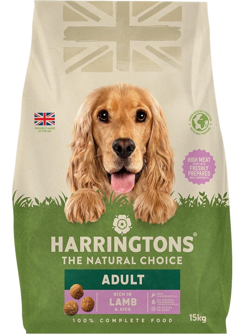 Harringtons Complete Lamb Rice Adult Dry Dog Food 15Kg