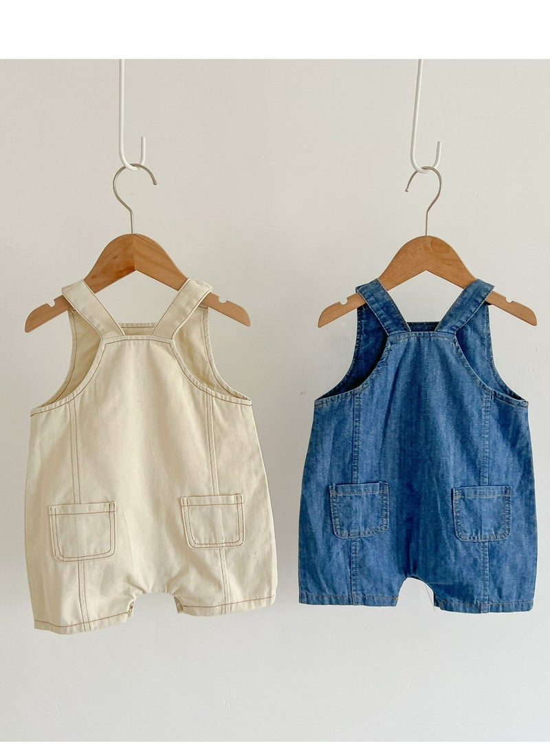 Baby Straps, Baby Clothing, Denim Jumpsuit, Climbing Suit, Bag, Fart Jacket, Including Hat