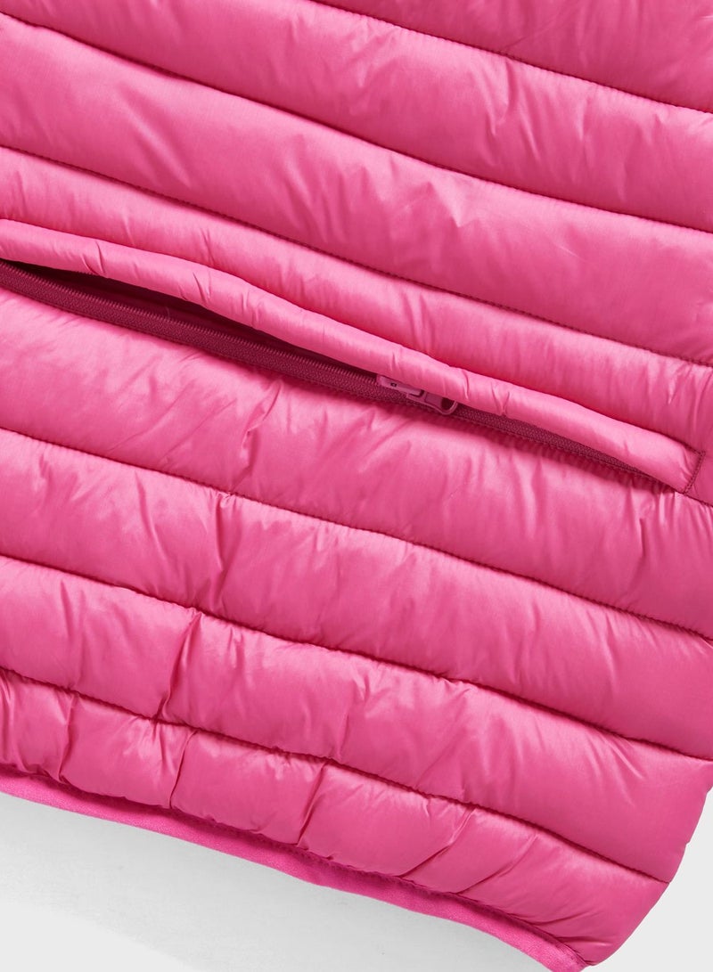 Pink Pack-Away Quilted Jacket