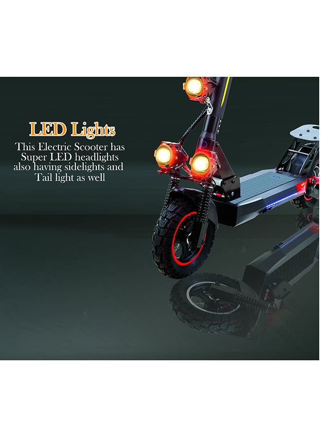 MT958 Power Full Motor 750W Electric Scooter 2024 Upgraded Version 55Kkm/hr Speed Dual Shock Absorbers,36V 13AH Off-Road Tires , Adjustable Comfortable Seat, Super Bright LED Headlights and Tail Light