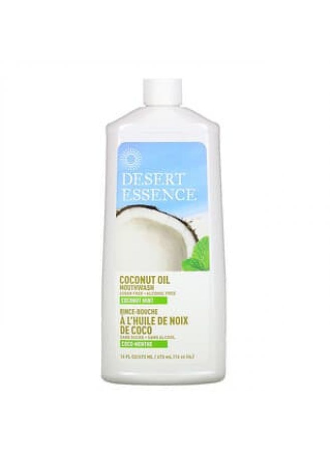 Desert Essence, Coconut Oil Mouthwash, Coconut Mint, 16 fl oz (473 ml)