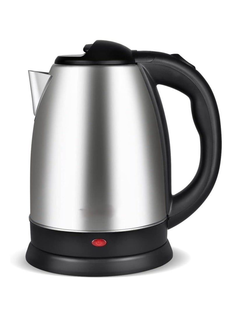 Electric Kettle 2L Stainless Steel Tea Kettle Fast Boil Water Warmer With Auto Shut Off And Boil Dry Protection Tech For Coffee Tea Beverages