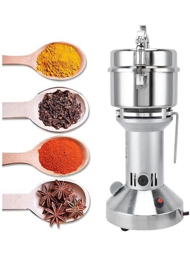 250 Grams Powder Grinder Machine, Electric Grain Mill Grinder Overload Protection Switch with Quick Opening Buckle Coffee Spice for Kitchen