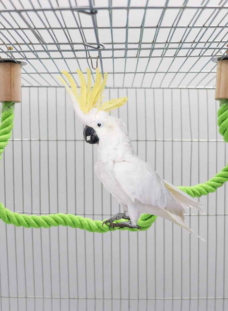 2 Pack Bird Perch Swing for Parrots and Lovebirds, 31.49 Inch Climbing Stand for Bird Cages, Ideal for Paw Grinding and Exercise