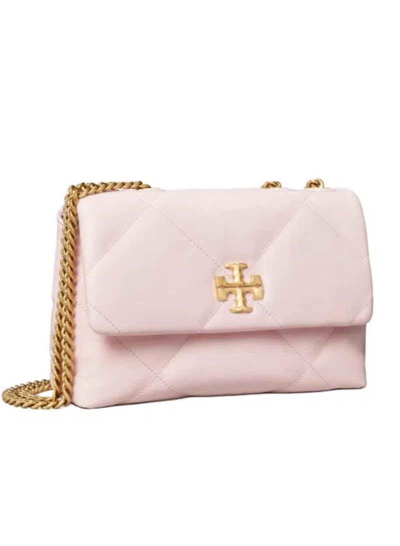 Tory Burch Kira Chain Shoulder Strap Napa Leather Crossbody Shoulder Bag