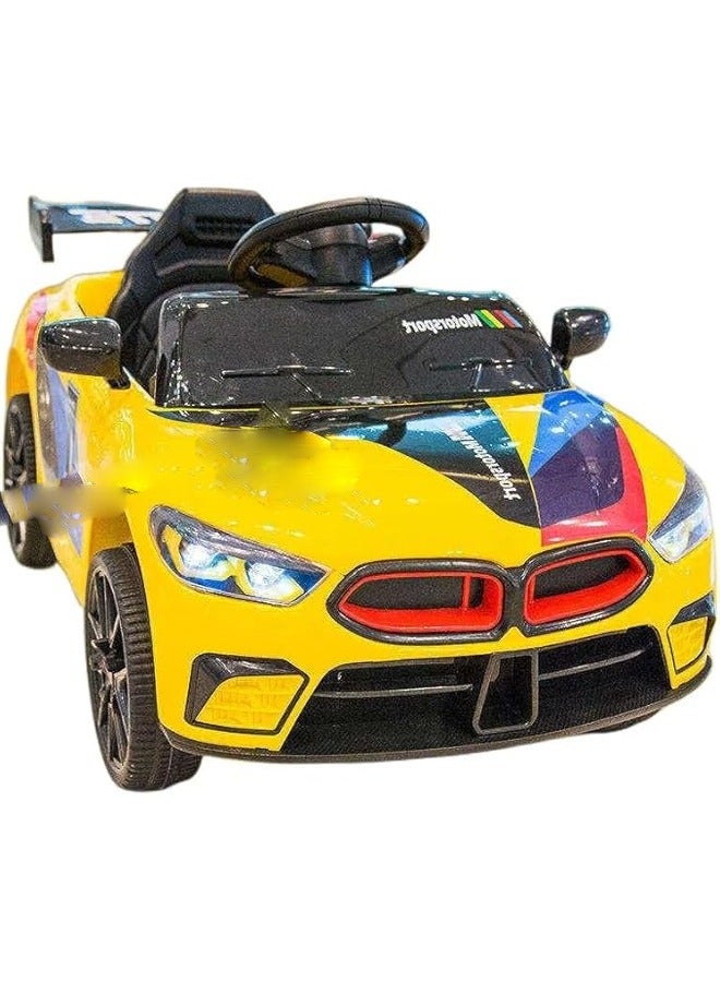 Kids' Electric Ride-On Sports Car with Light & Music-90x47x43cm