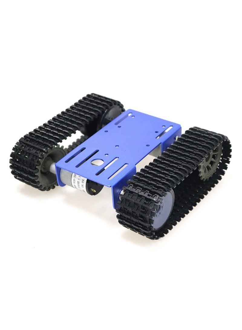 Smart DIY Tracked Robot Chassis Kit - Remote Control Caterpillar Tank with Dual Motors, Plastic Tracks for Arduino, Raspberry Pi, Micro:bit, Python & STEM Projects