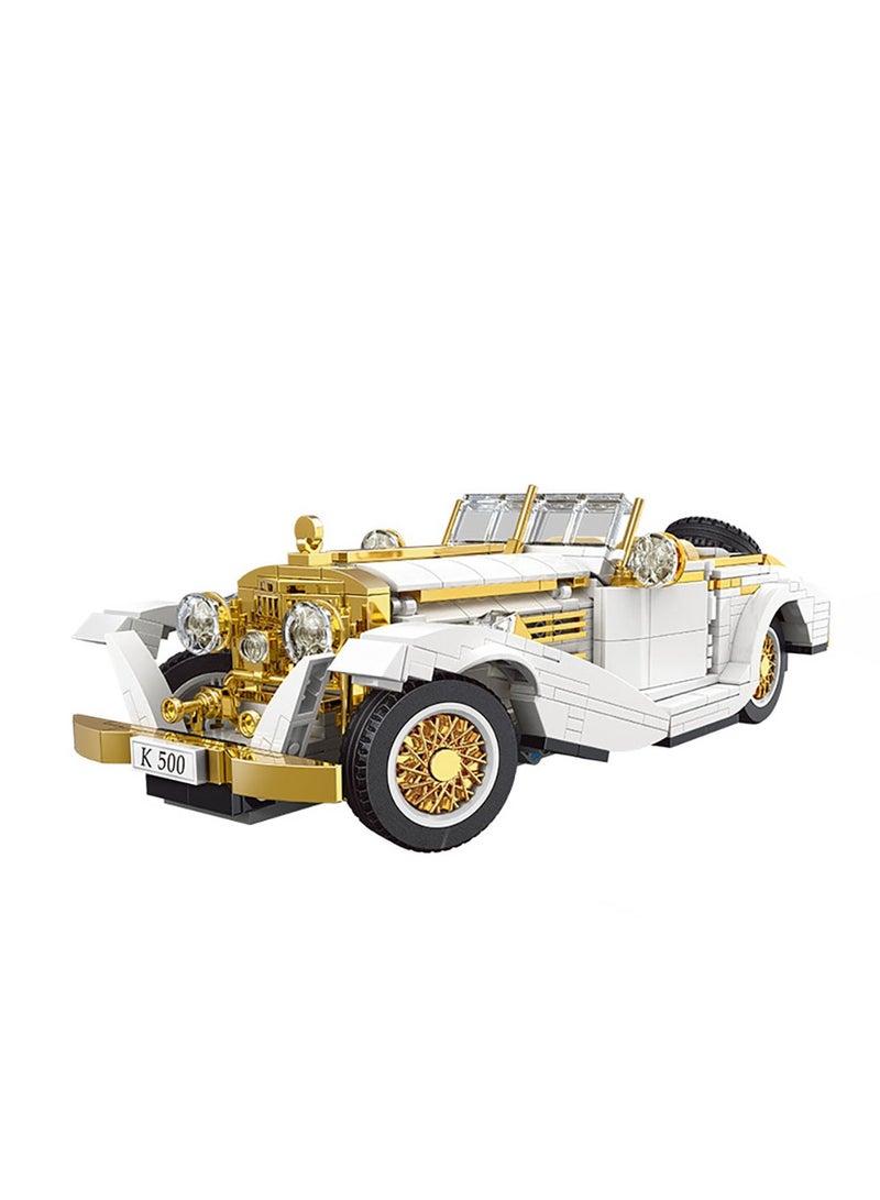 Mould King K500 Vintage Model Car Building Set - 868 Realistic Pieces with Functional Parts for Kids, Teens, and Adult Collectors - Perfect for Creative Play and Display