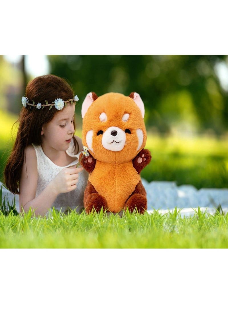 Cute Panda Plush Doll Toy for Kids, Soft Stuffed Animal Hugging Pillow, Perfect Valentine's Gift for Boys and Girls