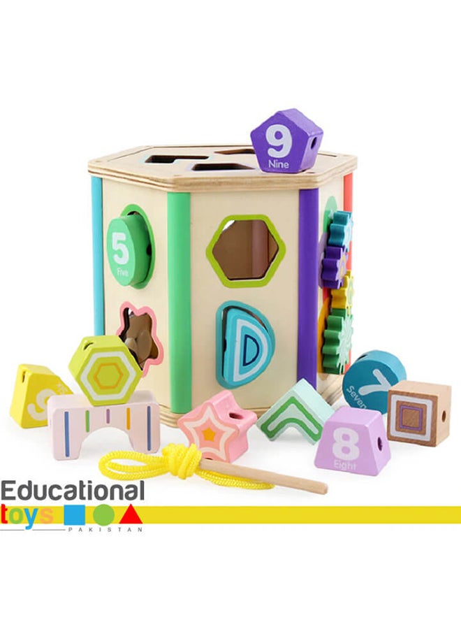 Wooden Multifunctional Six-Sided Intelligence Box