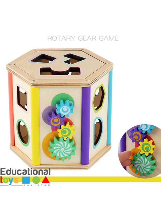 Wooden Multifunctional Six-Sided Intelligence Box