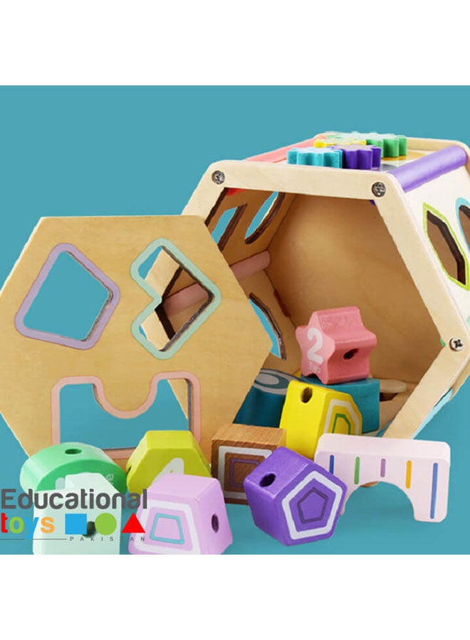 Wooden Multifunctional Six-Sided Intelligence Box