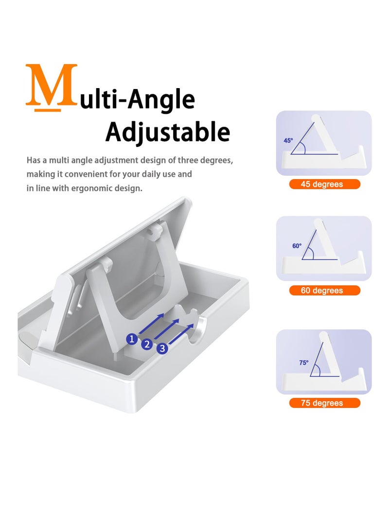 Adjustable MultiAngle Kickstand for ROG Ally with AntiSlip Pads Portable Foldable Stand for Asus ROG Ally Handheld 2023 Accessories White