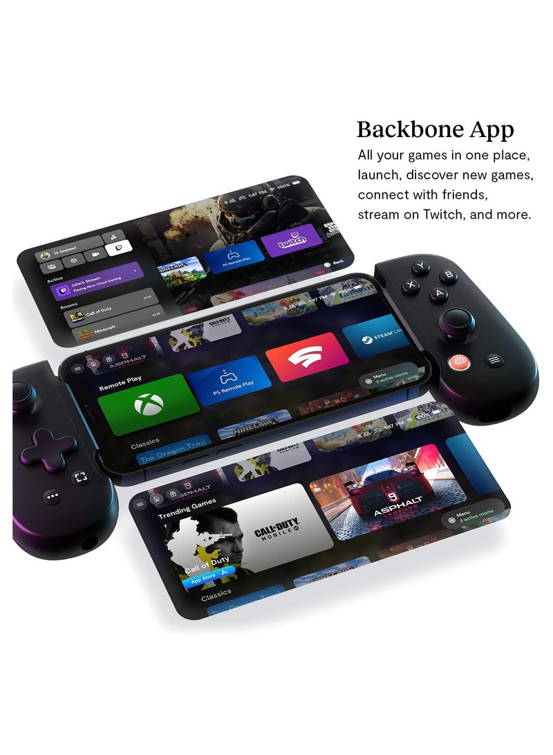 Backbone One iPhone Mobile Gaming Controller - Black