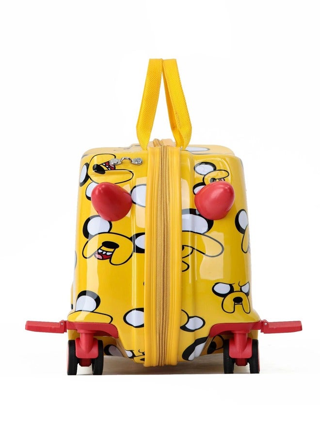 Children Can Ride Luggage , Can Ride, Drawstring Detachable, Yellow