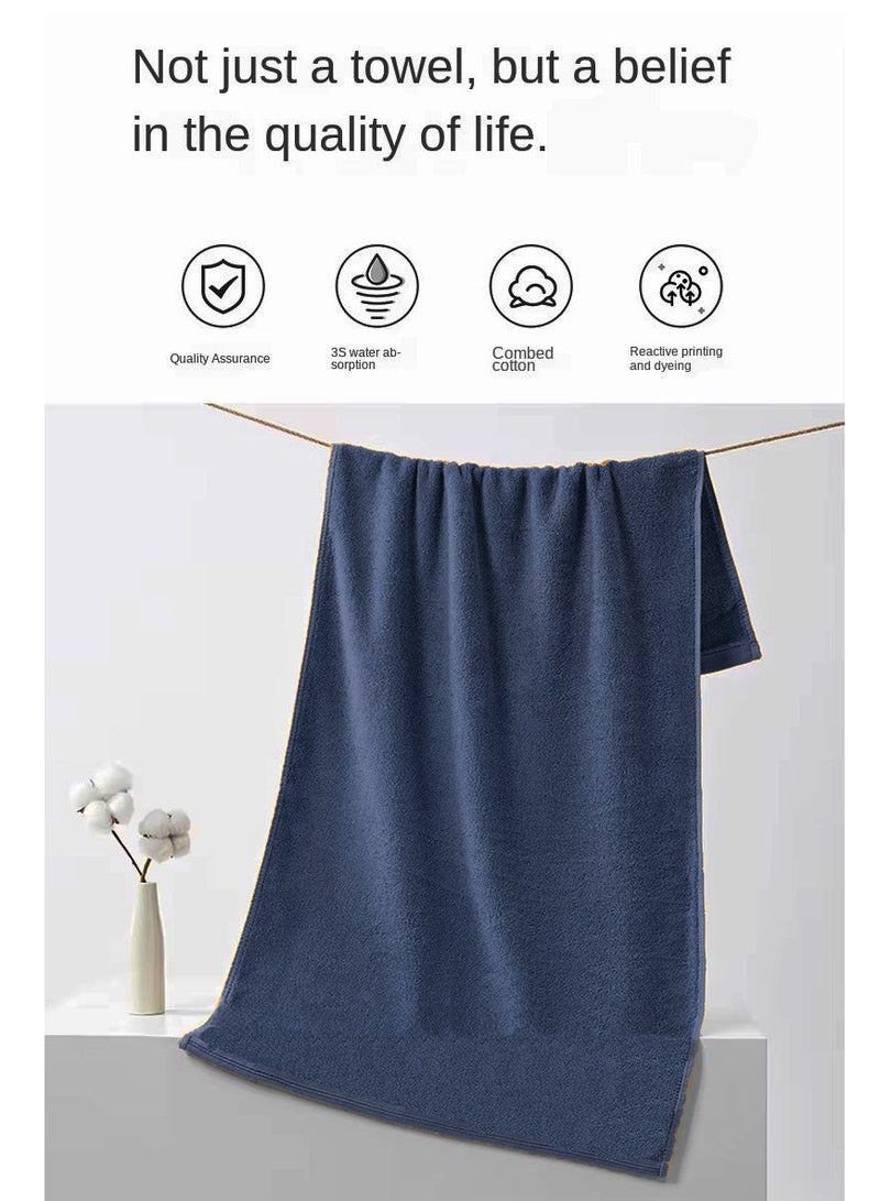 Pack Of 4 - Hand Towel - 100% Cotton 600 GSM Medium Size (45x75cm) Highly Absorbent And Super Durable, Color Dark Blue