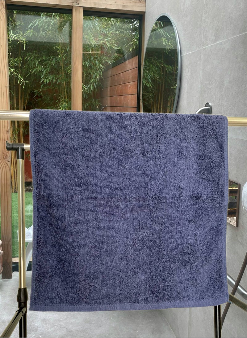 Pack Of 4 - Hand Towel - 100% Cotton 600 GSM Medium Size (45x75cm) Highly Absorbent And Super Durable, Color Dark Blue