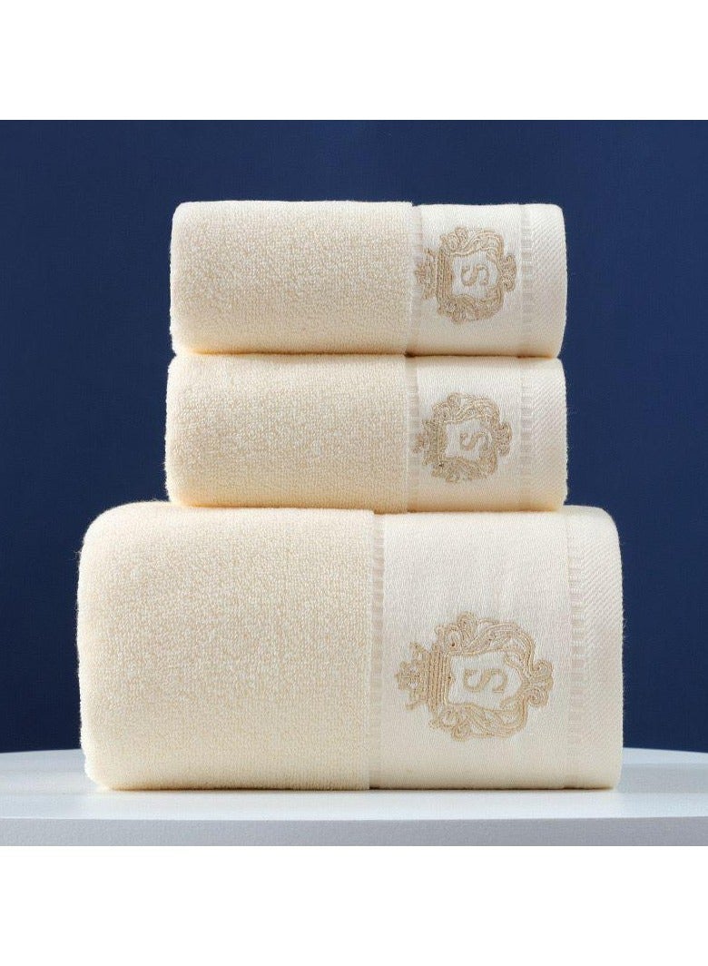 Custom Embroidered Logo  Towel Set SPA 100% Cotton Towel Set