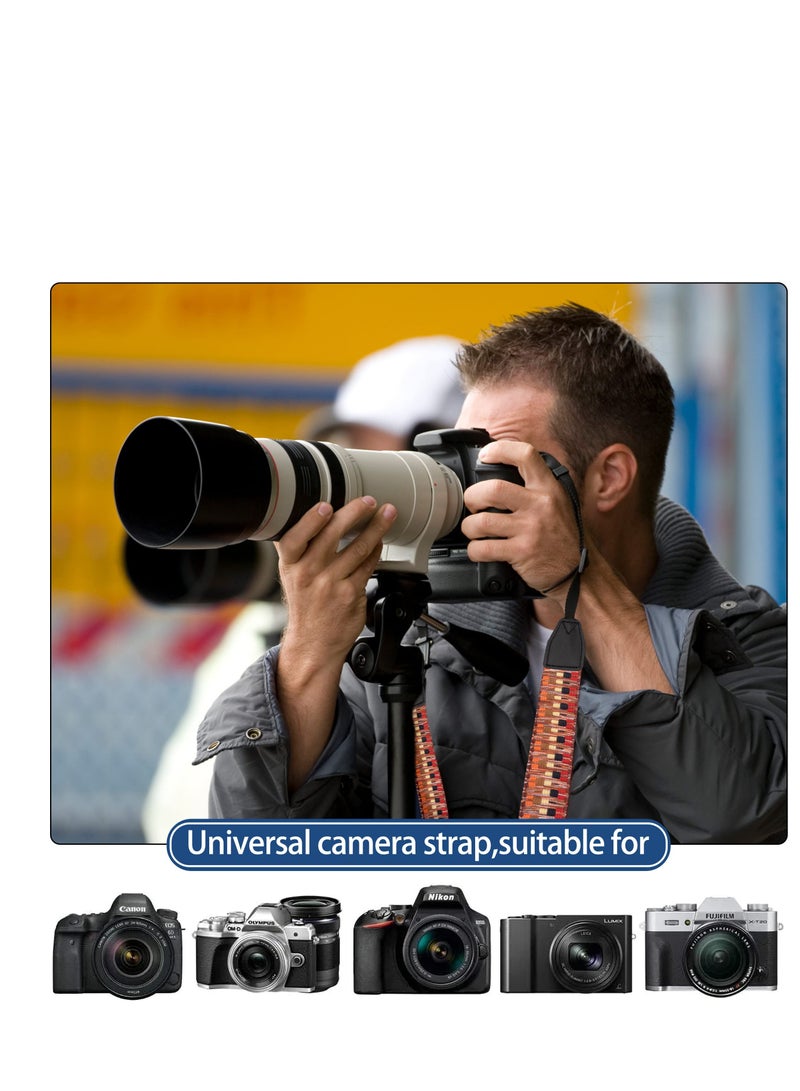 Classic Vintage Camera Straps, Adjustable Shoulder & Neck Strap, Universal Camera Shoulder Neck Strap, Suitable for All Cameras