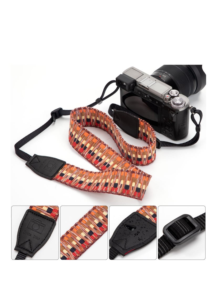 Classic Vintage Camera Straps, Adjustable Shoulder & Neck Strap, Universal Camera Shoulder Neck Strap, Suitable for All Cameras