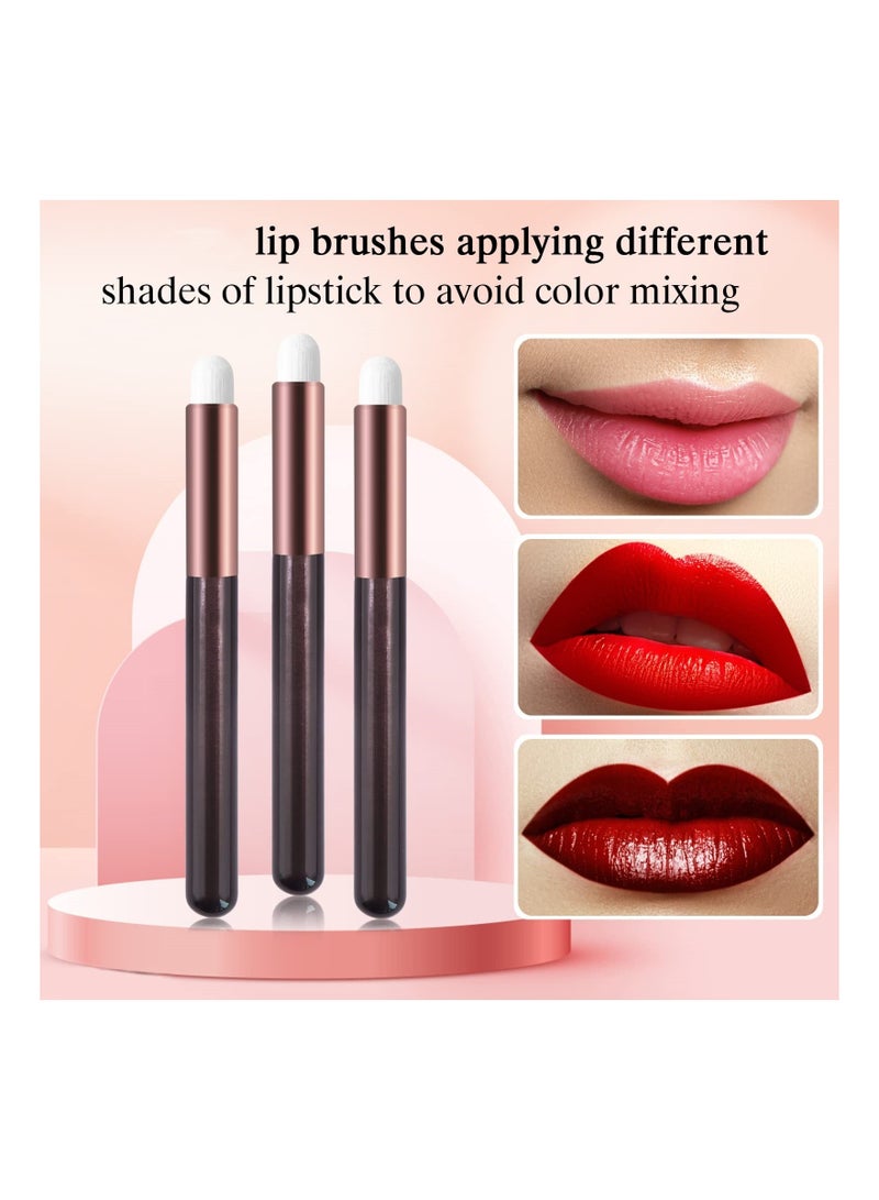 6 Pcs Makeup Brush Set - Lip Brushes, Eyeshadow Applicators, Concealer Wands, and Lip Gloss Tools for Flawless Beauty Application