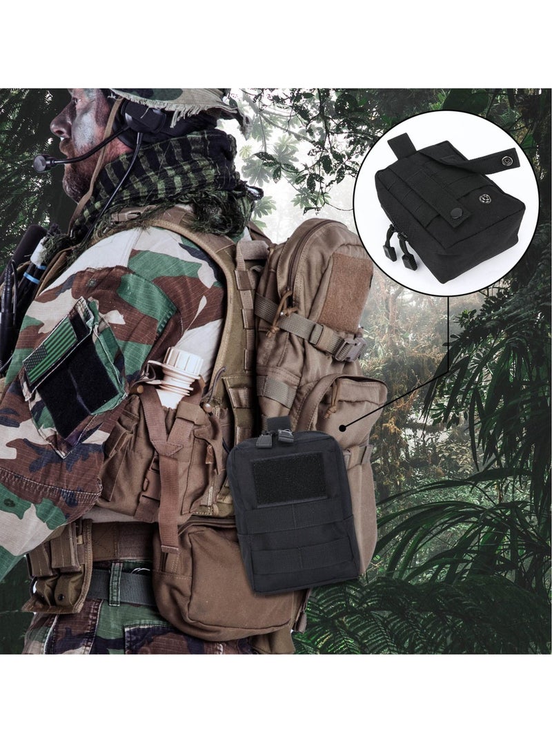 2pcs Tactical Molle Pouch EDC Utility Bag for Men - Outdoor Waist Pack with Phone Clip Holder for Hunting, Camping, Hiking, and Trekking Gear