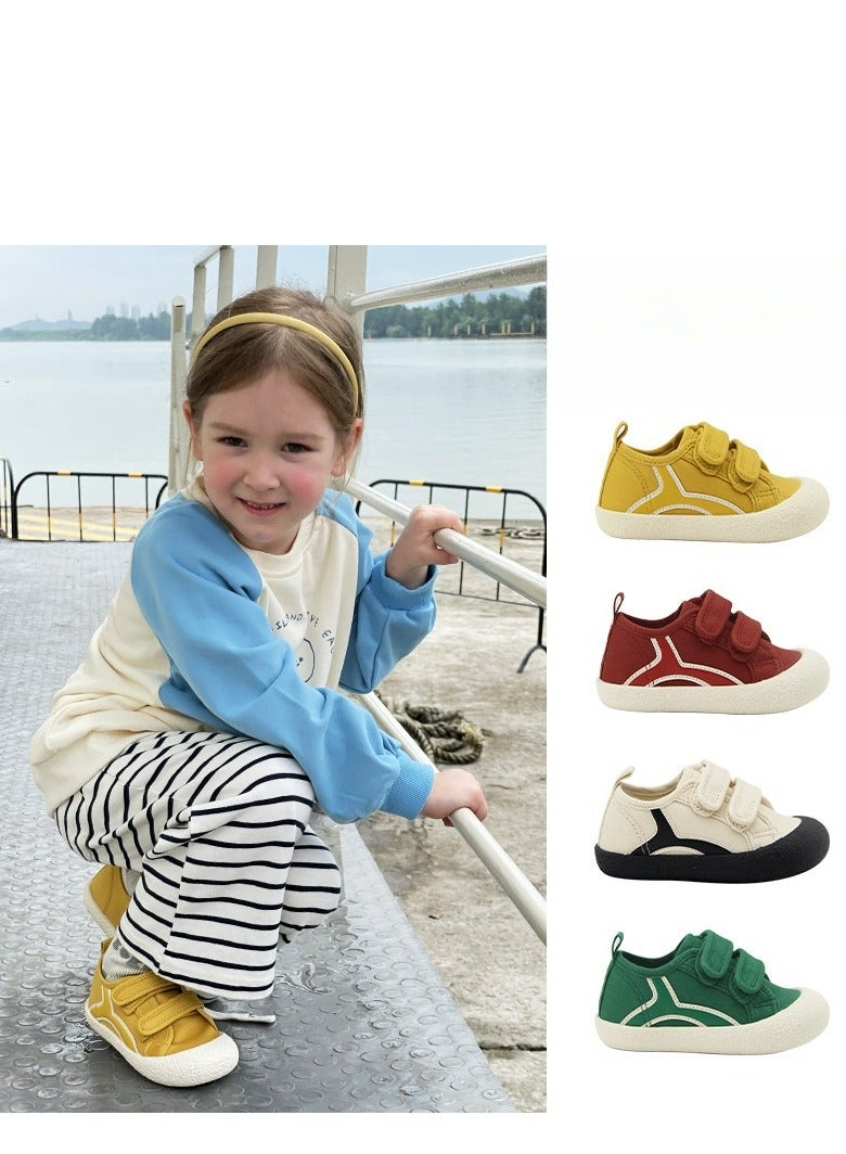 Children's Canvas Shoes With Soft Soles For One Foot Kick