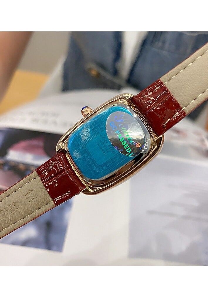 Oval Shaped Women's Watch Belt With Antique Style, Vintage Full Diamond Inlay, Exquisite Craftsmanship For Women's Watches