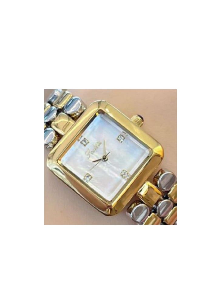 New Bracelet Watch Women's Square Beimu Face High Beauty Women's Watch Steel Belt Watch