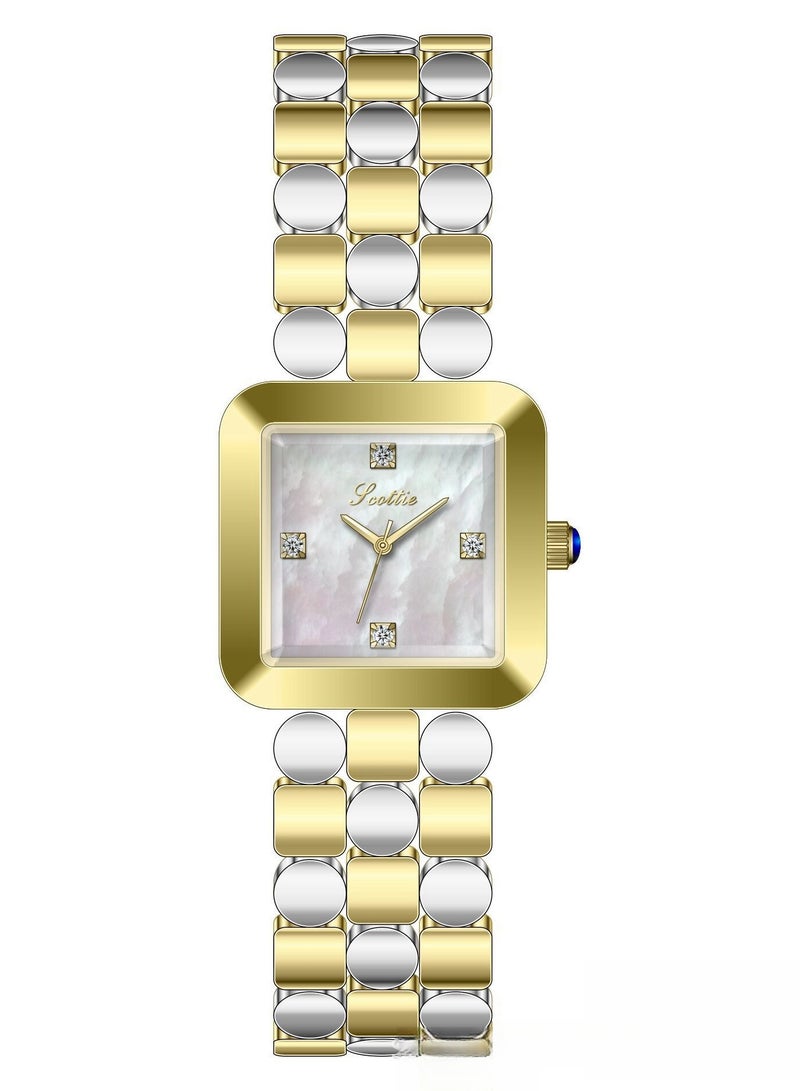 New Bracelet Watch Women's Square Beimu Face High Beauty Women's Watch Steel Belt Watch