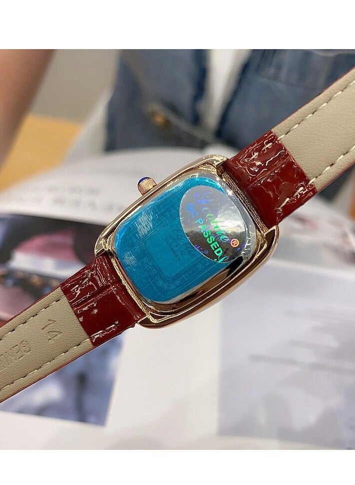 Oval Shaped Women's Watch Belt With Antique Style, Vintage Full Diamond Inlay, Exquisite Craftsmanship For Women's Watches