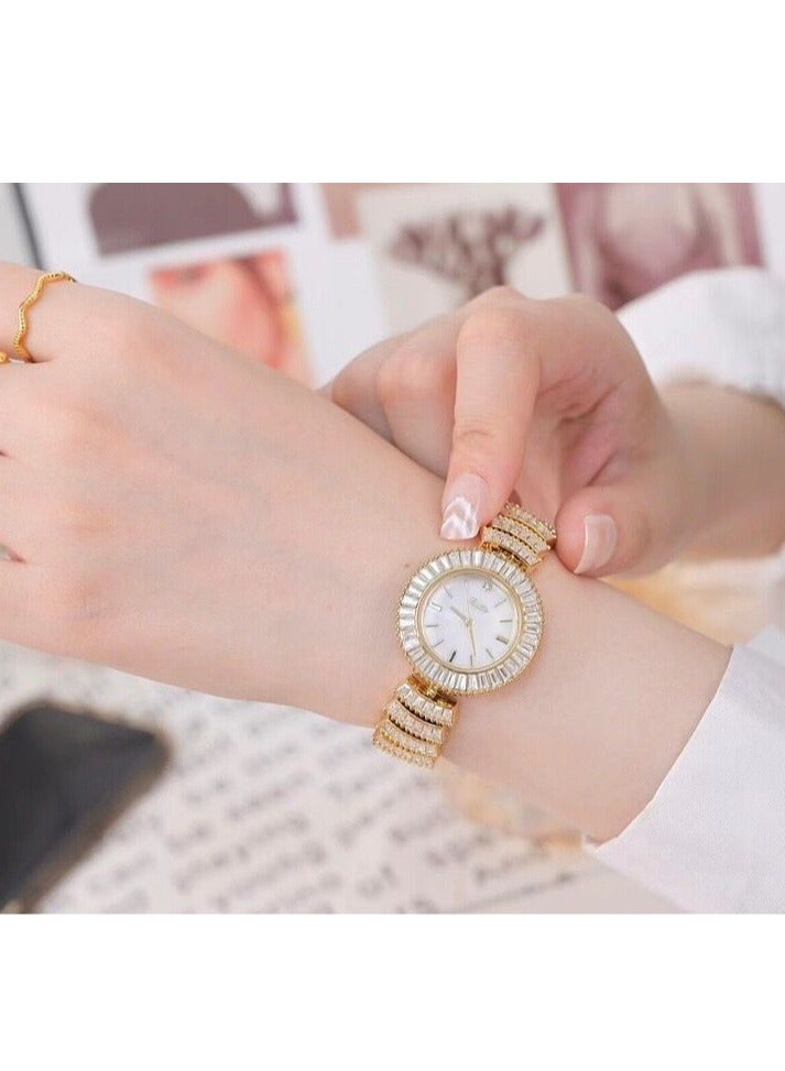 New Fashion Bracelet Women's Watch Starry Sky, Diamond Set, Mother of Shell Plate, High Beauty, Explosive Style