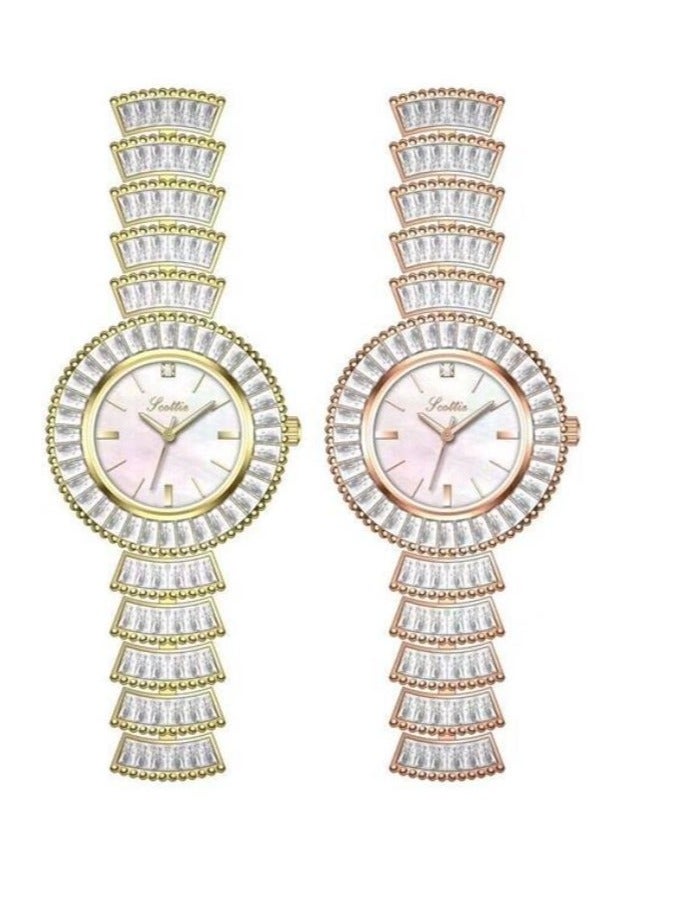 New Fashion Bracelet Women's Watch Starry Sky, Diamond Set, Mother of Shell Plate, High Beauty, Explosive Style