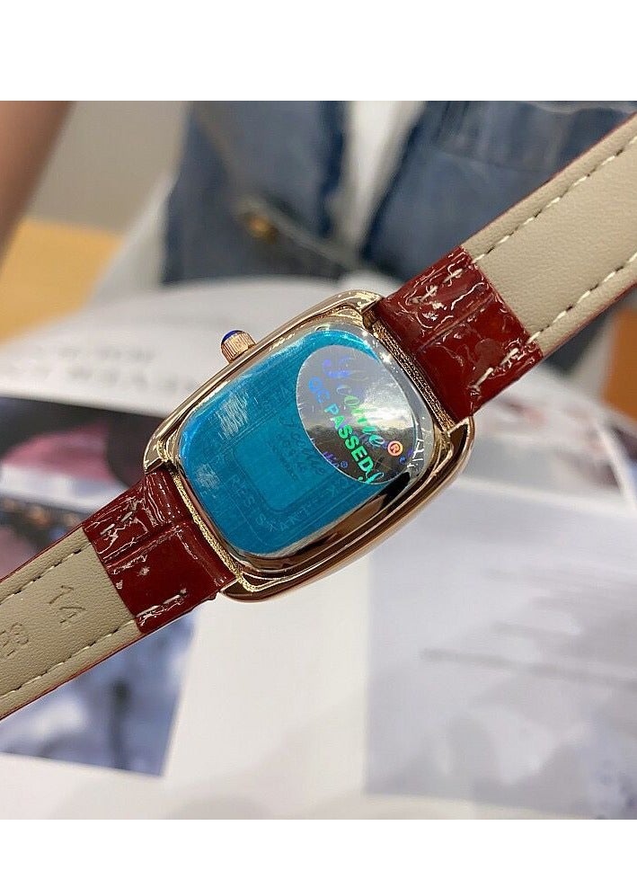 Oval Shaped Women's Watch Belt With Antique Style, Vintage Full Diamond Inlay, Exquisite Craftsmanship For Women's Watches