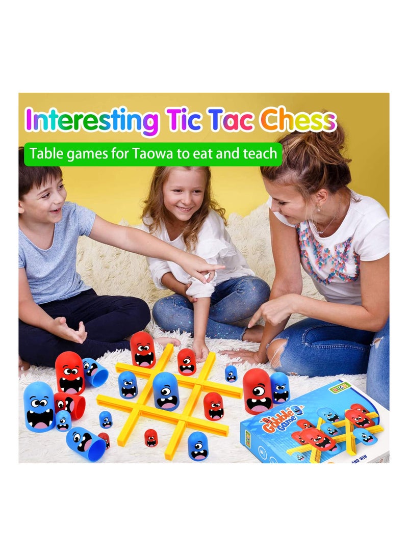 Interactive Parent-Child Tic Tac Toe Game Set, Educational 2-Player Board Game for Family Fun, Classic Home Decor Toy, Engaging Strategy Game for Kids and Adults