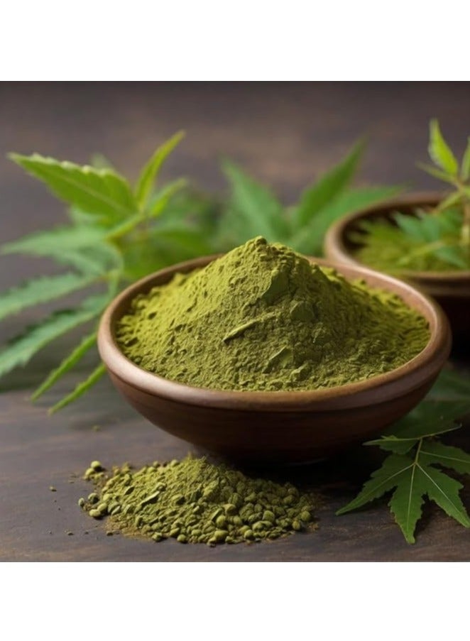 mi nature Neem Leaf Powder 100% Pure, Natural and Plant Based - (227g) - Resealable Zip Lock Pouch