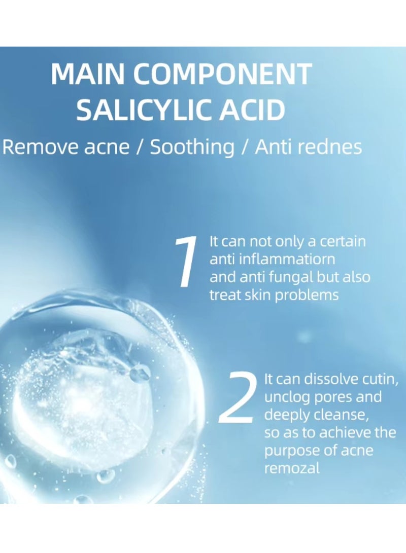 Salicylic Acid Acne Gel 12H Results Soothing Acti Redness Acne Cream Repair Damaged Skin Oil Control Tighten Pores Moisturizing Hydrating Acne Treatment Cream 20g