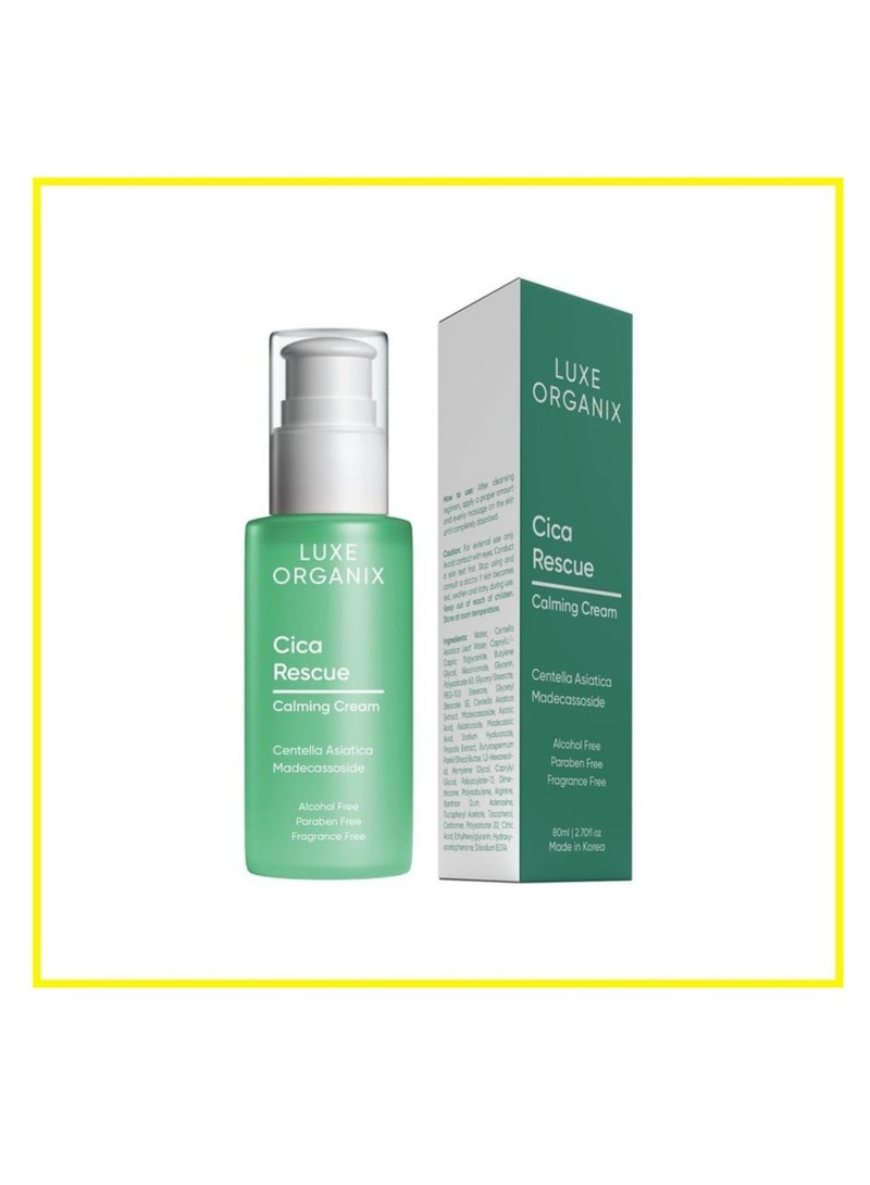 LUXE ORGANIX Cica Rescue Calming Cream / Derma Relief Moisturizer